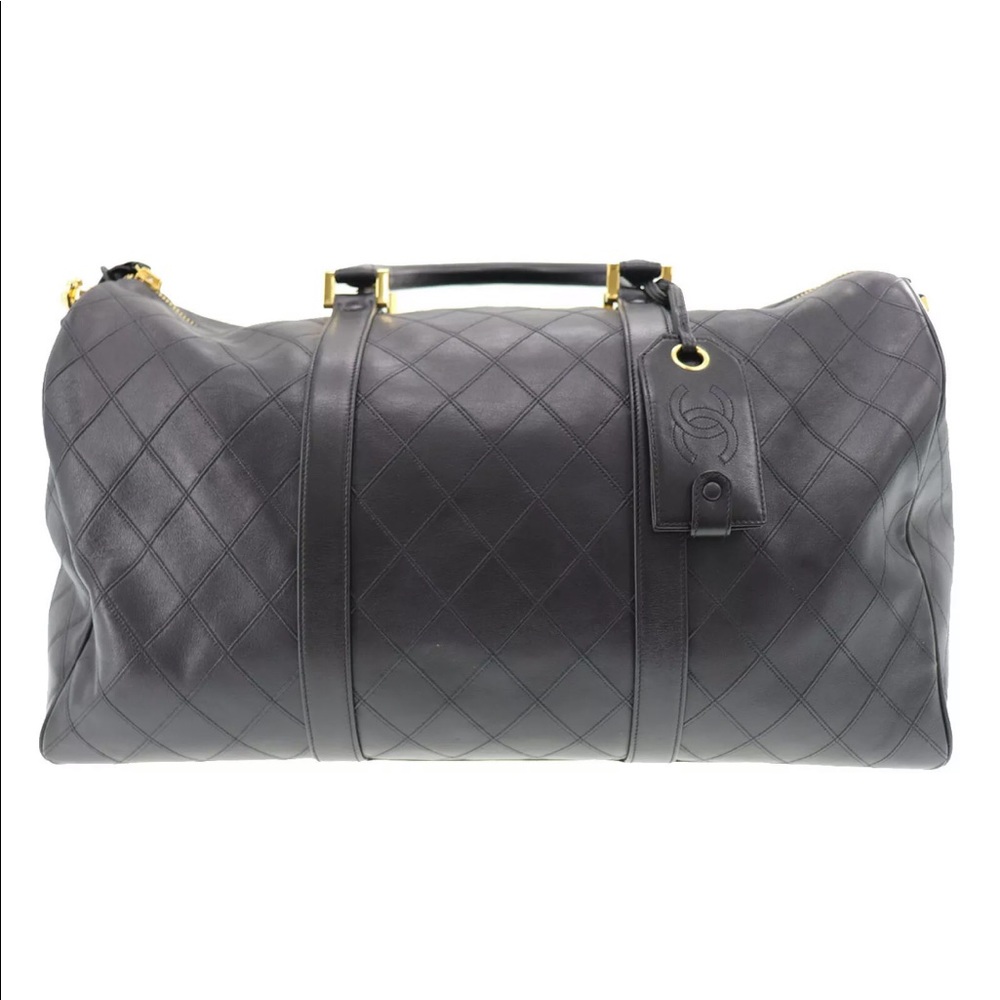 💎$9,000💎CHANEL BOSTON DUFFLE BAG TRAVEL KEEPALL WEEKENDER